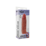 Get Real - Funda Hydrated Skin De Silicona Para Pene Caramelo 16 Cm