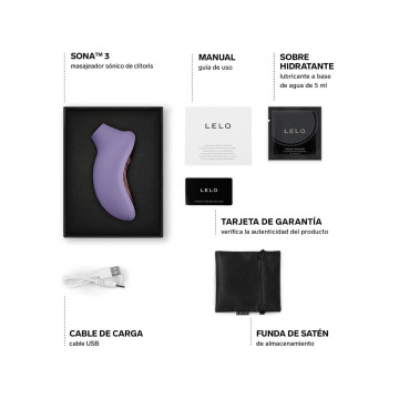 Lelo - Sona 3 Sonic Clitoral Massager Violet Dusk | Vybes.it