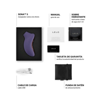 Lelo - Sona 3 Sonic Clitoral Massager Cyber Purple | Vybes.it