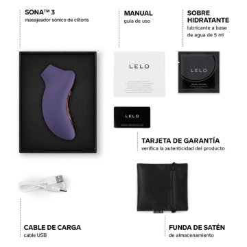 LELO - SONA 3 SONIC KLITTORIALMASSAGEGERÄT CYBER PURPLE