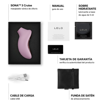 LELO - SONA 3 CRUISE MASSEUR CLITORAL SONIQUE ROSE PÂLE