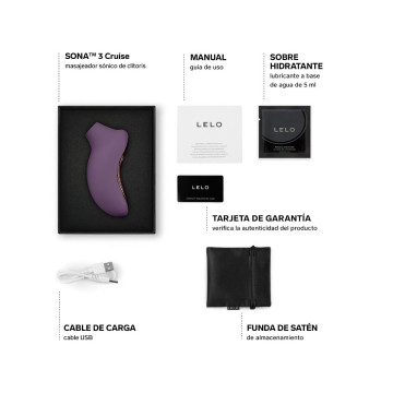 Lelo - Sona 3 Cruise Sonic Clitoral Massager Plum | Vybes.it