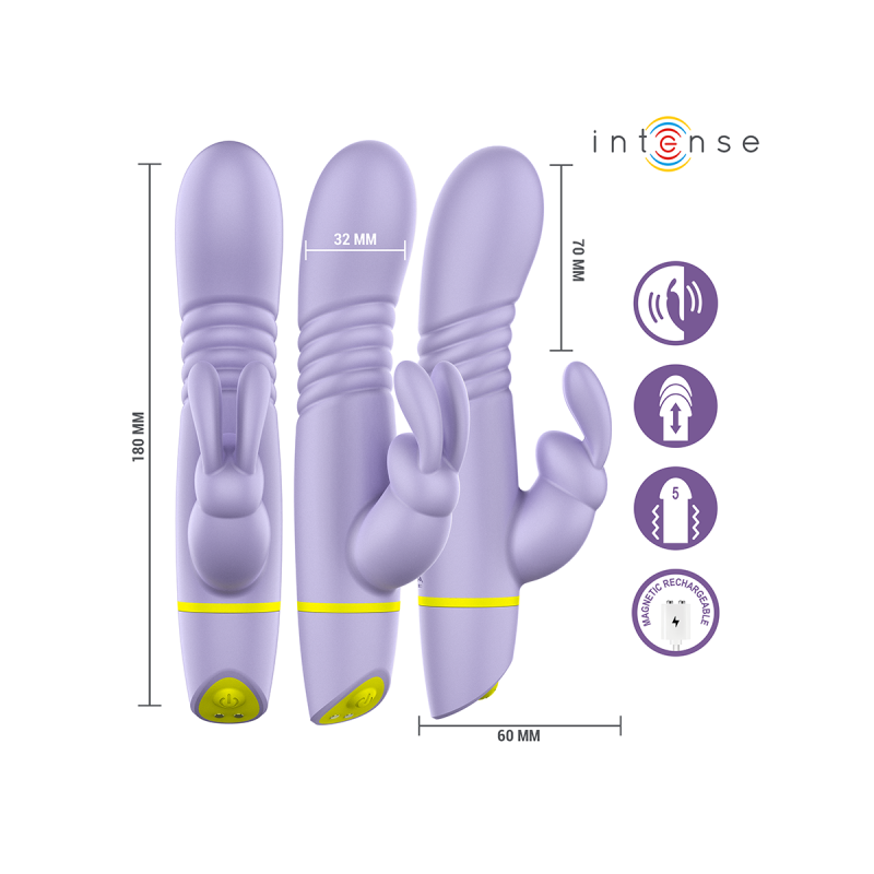 Intense - Helen Estimulador Rabbit & Vibrador Thrusting | Vybes.it