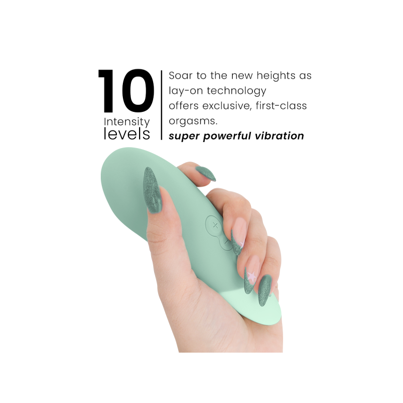 Womanizer - Vibe Vibrador Lay - On Silencioso Verde Claro | Vybes.it