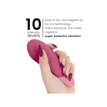 Womanizer - Vibe Vibrador Lay - On Silencioso Rosa Oscuro | Vybes.it