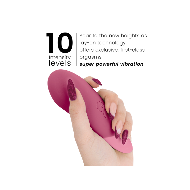 Womanizer - Vibe Vibrador Lay - On Silencioso Rosa Oscuro | Vybes.it
