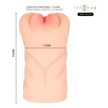 INTENSE DEEP TOUCH - KRISTA MASTURBADOR VAGINA CON EFECTO SUCCIÓN, VIBRACIÓN Y VOZ 1.2 KG