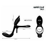 ADDICTED TOYS - DOPPIO ANELLO PER PENE CON STIMOLATORE CLITORIDEO
