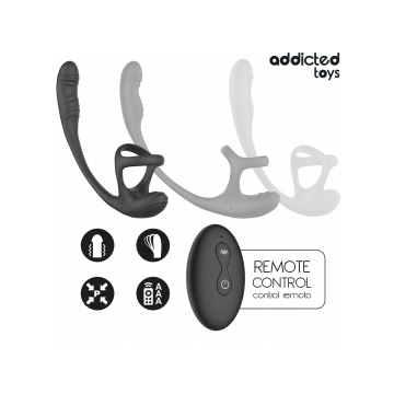 Addicted Toys - Anal Plug With Vibration And 360º Waving And
