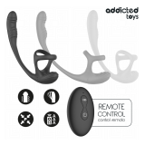 ADDICTED TOYS - PLUG ANALE CON VIBRAZIONE E OSCILLAZIONE A 360º E STIMOLATORE DEI TESTICOLI