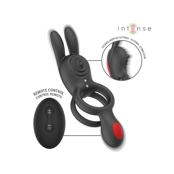 Intense - Quinn Anillo Doble Con Vibración Control Remoto | Vybes.it