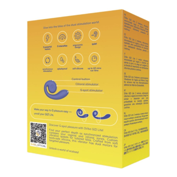 SNAIL VIBE - GIZI LITE VIBRADOR DUAL PUNTO G Y CLÍTORIS MORADO