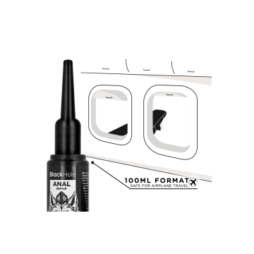 BLACK HOLE - ANALGLÄTTUNGSMITTEL-APPLIKATOR, GRÖSSE L, 100 ML - Silik…