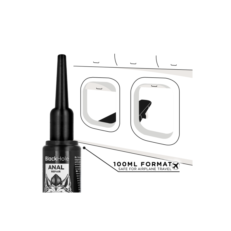 BLACK HOLE - APPLICATEUR DE LUBRIFIANT ANAL TAILLE L 100 ML - Base en…