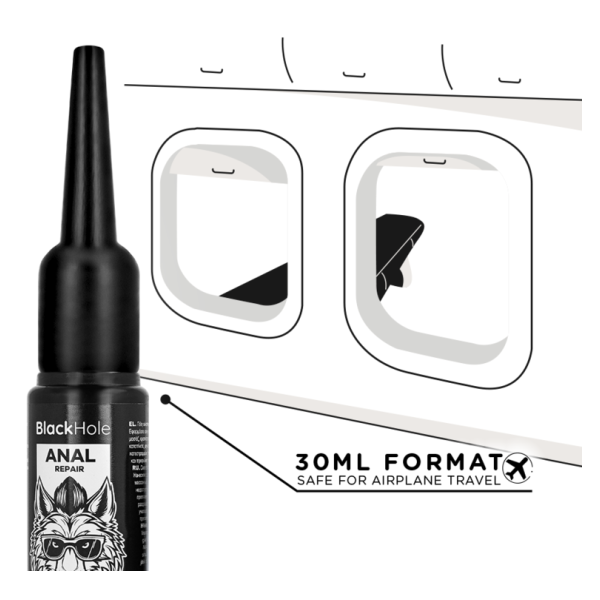 BLACK HOLE - APLICADOR DE LUBRICANTE ANAL TALLA S 30 ML