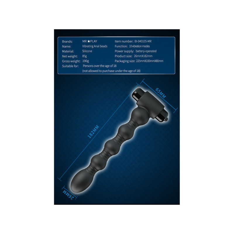 Mr Play - Masajeador Plug Anal Con Vibración | Vybes.it