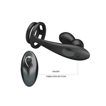 Mr Play - Plug Anal Vibrant Avec Anneau Pénis Et Télécommande |
