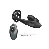 Mr Play - Anillo Para Pene Con Plug Anal Con Vibración Control