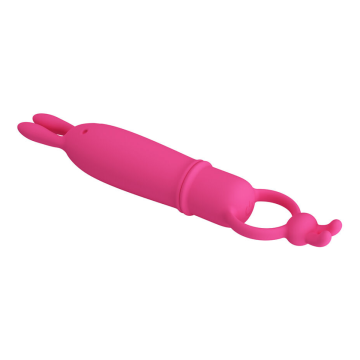 PRETTY LOVE - DELIA VIBRADOR RABBIT CON ANILLO DE SUJECIÓN