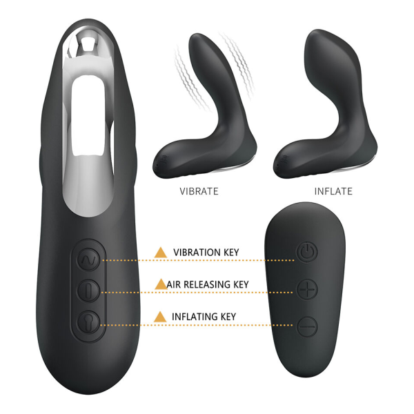 MR PLAY - MASAJEADOR DE PRÓSTATA CON VIBRACIÓN CONTROL REMOTO