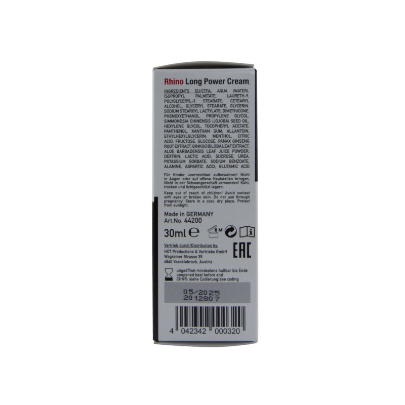 HOT - RHINO LONG POWER CREAM 30 ML - Ritardanti | Vybes.it