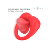 Intense - Russell Anillo Vibrador Con Estimulación De Clítoris Rojo