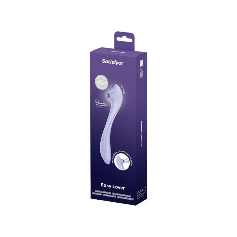 SATISFYER - EASY LOVER VIBRATOR & AIR PULSE STIMULATOR - SATISFYER AI…
