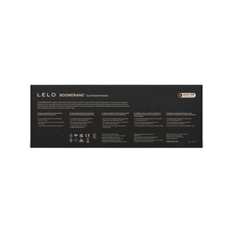 Lelo - Boomerang Vibrador De Doble Extremo Cereza | Vybes.it