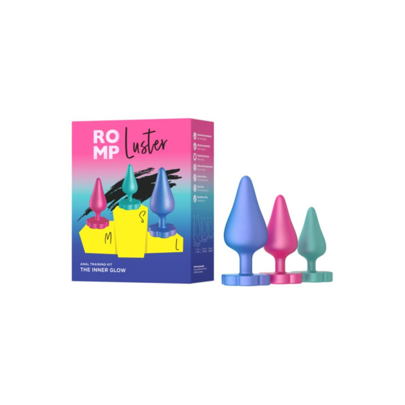 Romp - Luster Anal Trainingsset S/M/L Mit Blumenförmiger Basis |