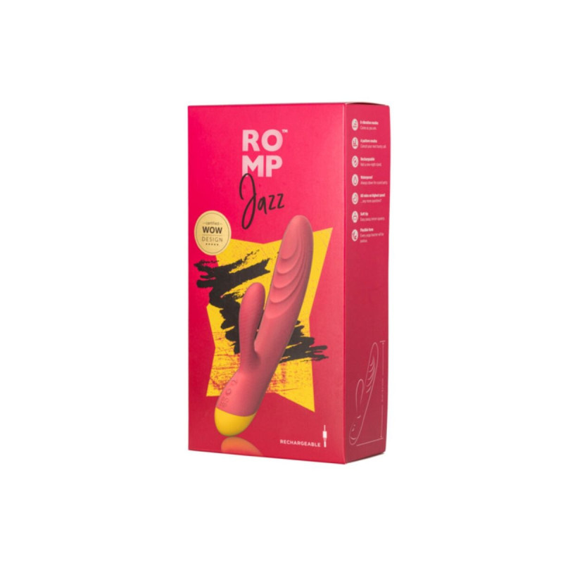 Romp - Jazz Vibrador Rabbit Recargable Rojo | Vybes.it