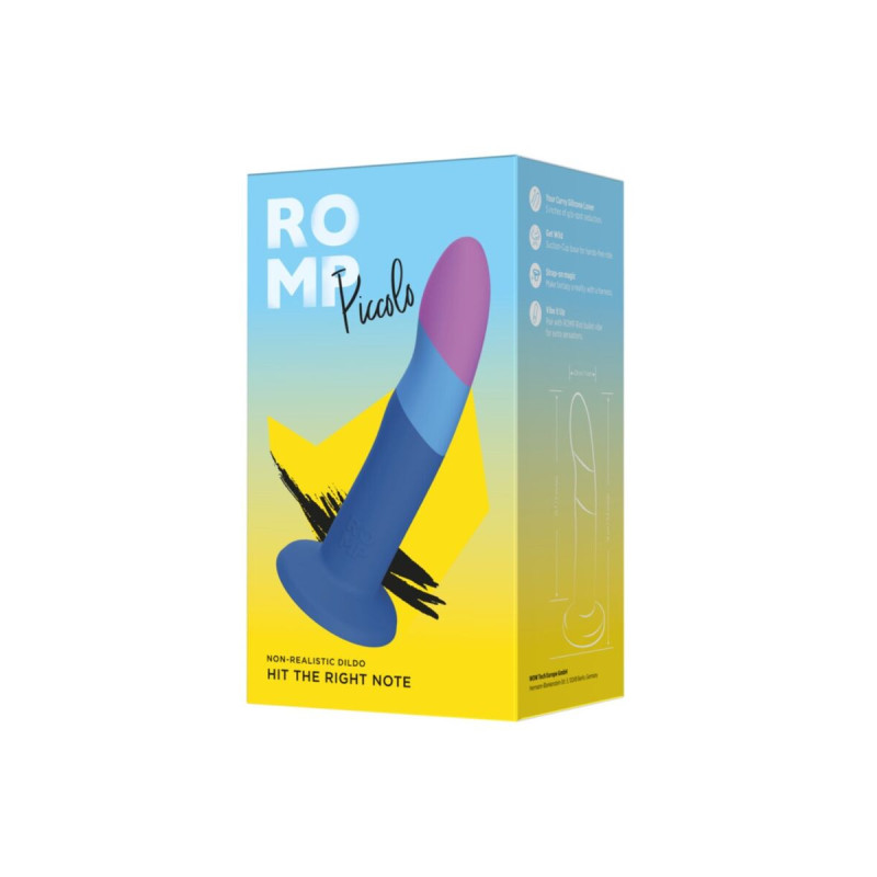 Romp - Piccolo Dildo Silicona Con Ventosa Tricolor 14 Cm | Vybes.it
