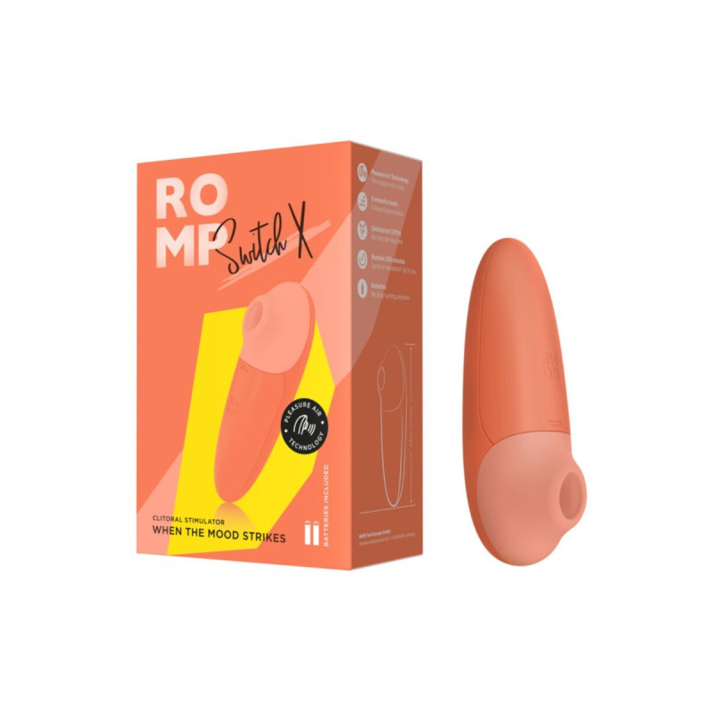 Romp - Switch X Estimulador De Clítoris 6 Niveles Naranja | Vybes.it