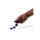 ROMP - AMP PURPLE FLEXIBLE SILICONE ANAL BEADS 12.5 CM PURPLE