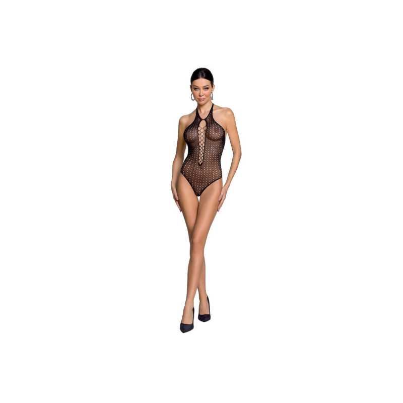 PASSION - WOMAN BS088 BODYSTOCKING SCHWARZ EINE GRÖSSE - PASSION WOMA…