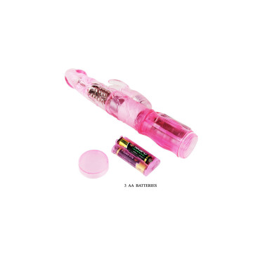 Baile - Mini Rotador Rabbit Rosa Superestimulador | Vybes.it