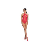 PASSION - FEMME BS088 BODYSTOCKING ROUGE TAILLE UNIQUE - PASSION WOMA…