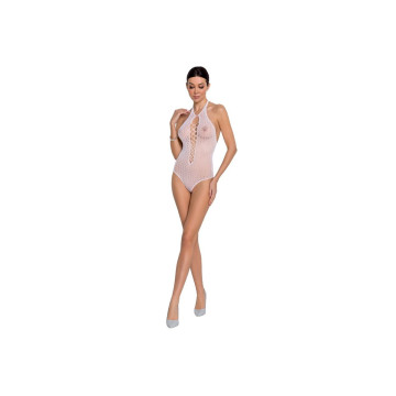 PASSION - WOMAN BS088 WEISSER BODYSTOCKING, EINE GRÖSSE - PASSION WOM…