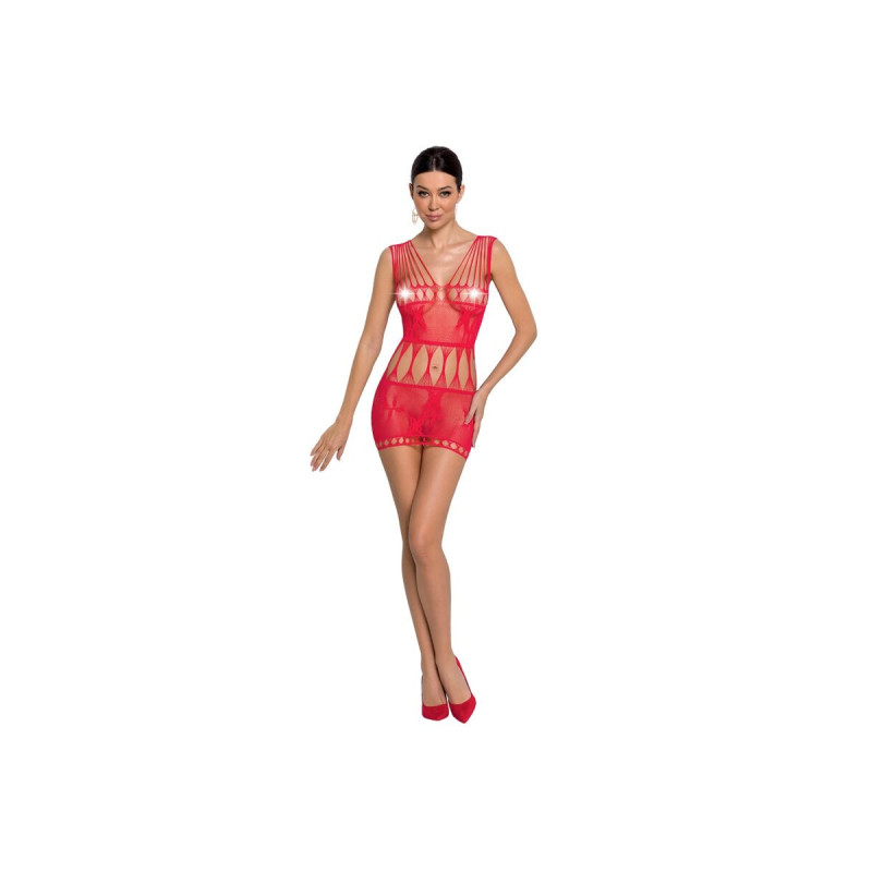 PASSION - WOMAN BS090 BODYSTOCKING ROSSO TAGLIA UNICA - PASSION WOMAN…