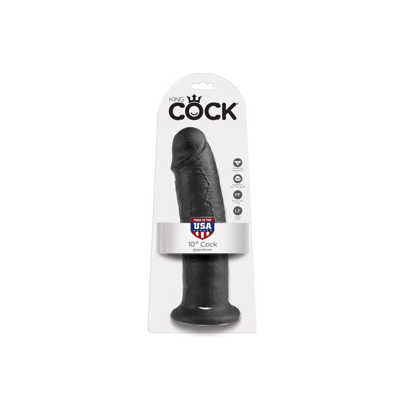 King Cock - Pene Negro 25 Cm | Vybes.it