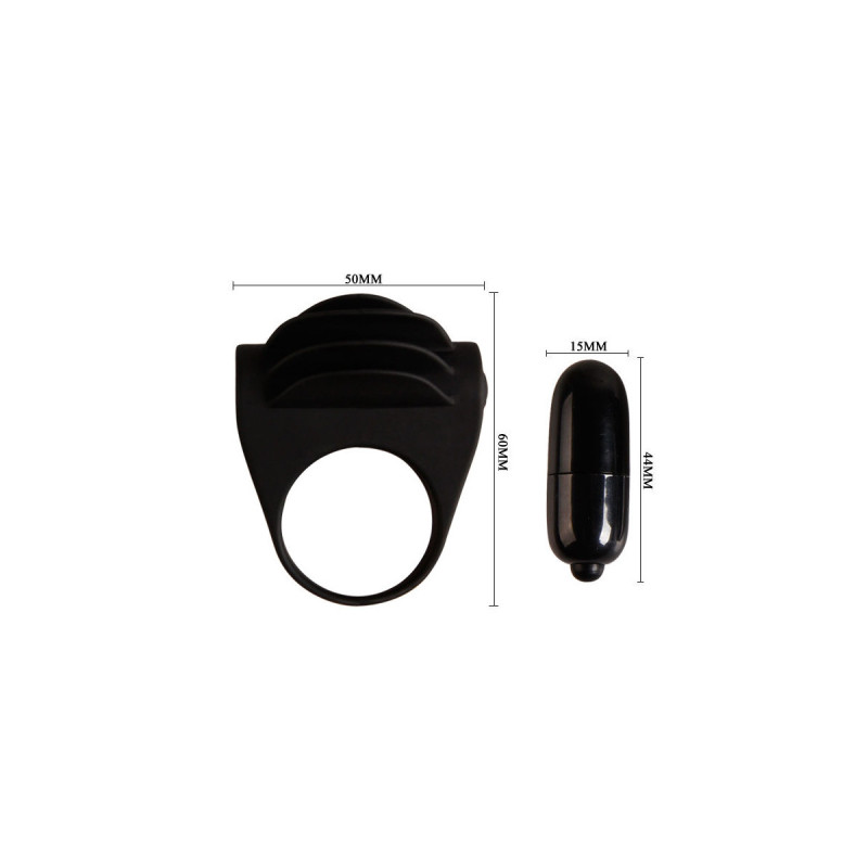 Pretty Love - Chester Anillo Vibrador Negro | Vybes.it