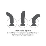 KING COCK - DILDO VIBRADOR MARRÓN 20.32 CM