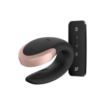 Satisfyer - App Double Love Vibrador Parejas Luxury Negro | Vybes.it