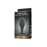 Pretty Love - Plug Anale Ancorante In Silicone 8.5 Cm Nero |