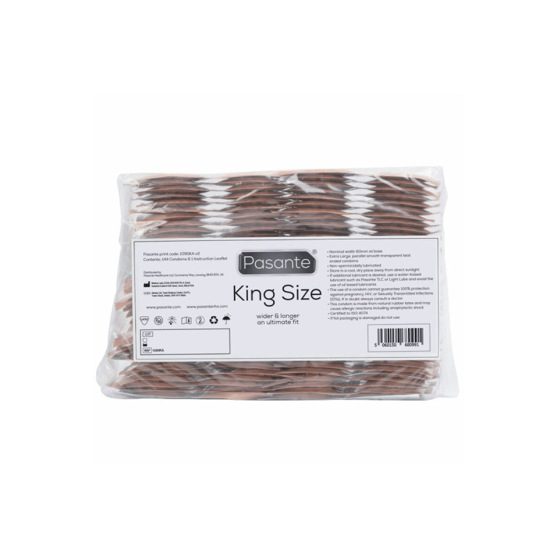 Pasante - Préservatifs King Size Sac 144 Unités | Vybes.it