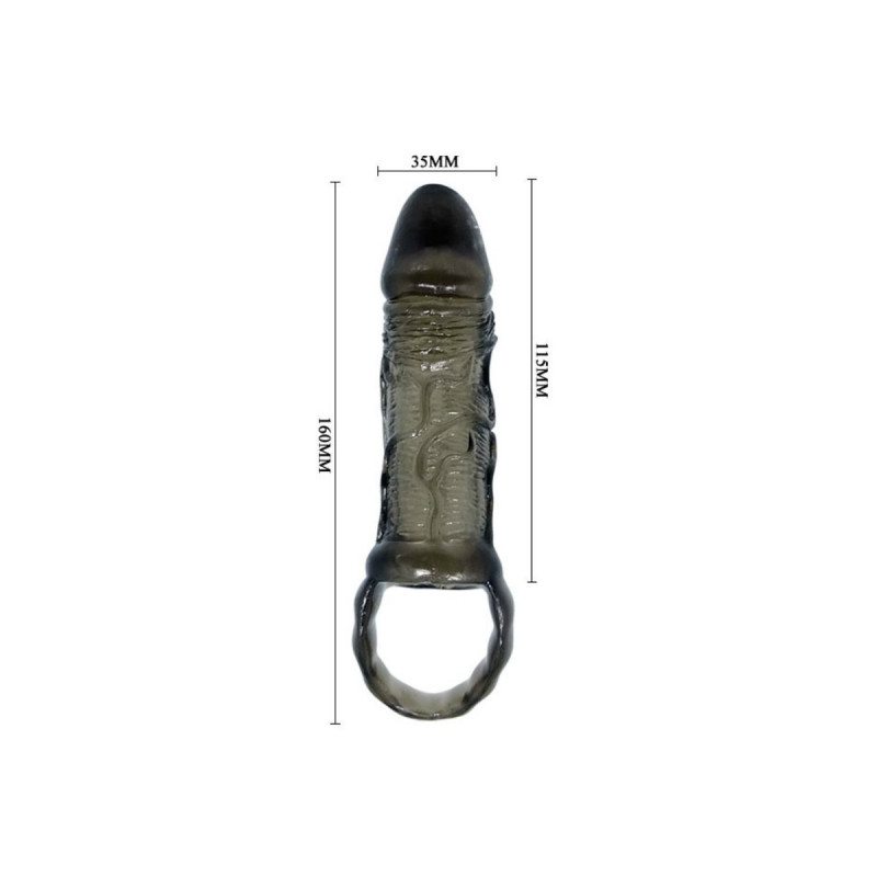 Baile - Guaina Estensione Pene Con Cinturino Per Testicoli 11.5 Cm