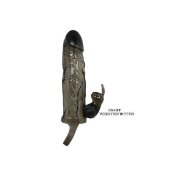 Baile - Brave Man Penis Cover With Rabbit Black 16.5 Cm | Vybes.it