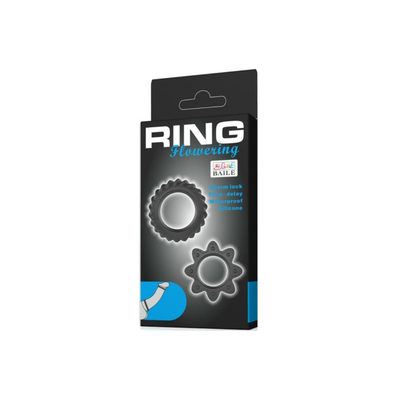 Baile - Kit 2 Ring Blühende Silikonringe | Vybes.it