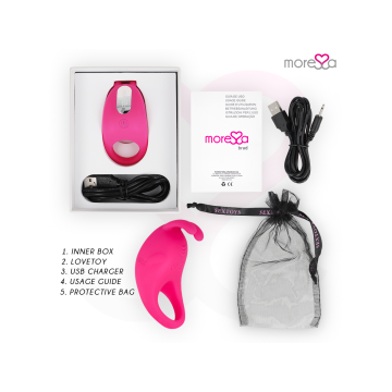 Moressa - Brad Premium Silicone Recargable Rosa | Vybes.it