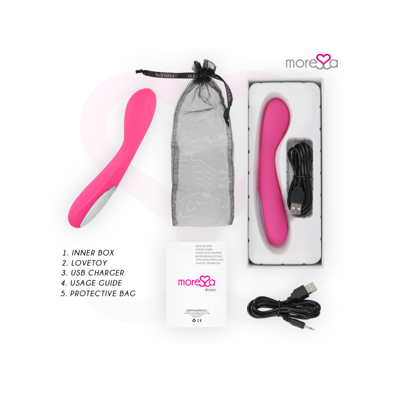 Moressa - Druso Masajeador Duo Punto G Y Suero Pelvico Premium