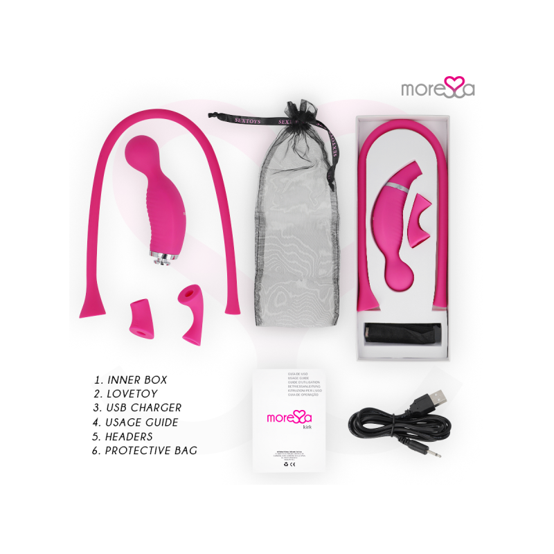 MORESSA - KIRK DUO SUCTION + MULTI-PERFORMANCE MASSAGER PREMIUM SILIC…
